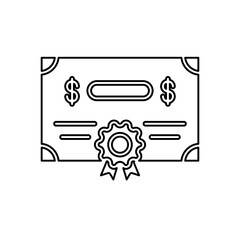 Dollar document icon