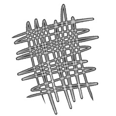 Abstract Black Crosshatch Scribble Texture Pattern Illustration