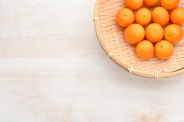 コピースペース付き金柑