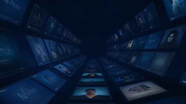 Digital streaming service screen featuring diverse tv show and movie selections in a modern interface