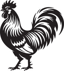 Vector illustration of rooster © Masud