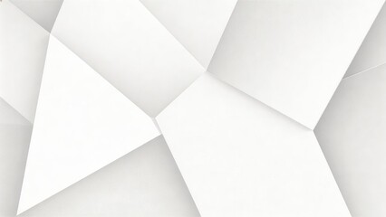 Abstract geometric white shapes