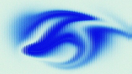 Blue abstract striped wallpaper with noise texture.