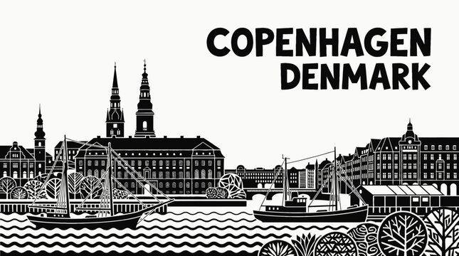 copenhagen denmark europe capital city skyline landmark architecture urban travel tourism historic culture downtown harbor landscape