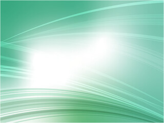 Elegant Mint Green Abstract Curve Design