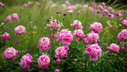 Fototapeta premium Peony Garden