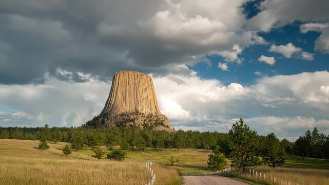 Devil&rsquo;s Tower timelapse in Wyoming