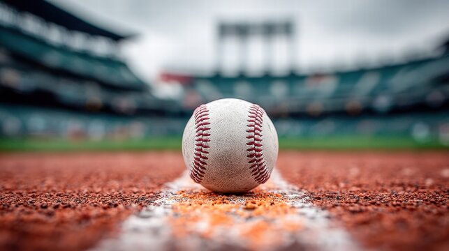 Baseball on the field