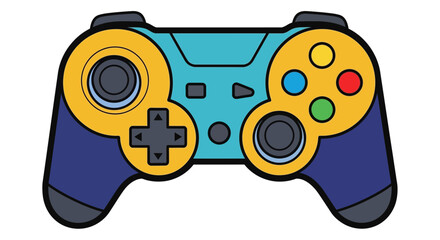 Colorful Video Game Controller Icon © Tiu
