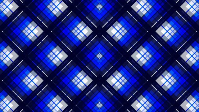 Intricate Abstract Blue Geometric Pattern with Intersecting Lines and Vibrant White Accents, Creating a Dynamic Visual Concept for Modern Design Applications