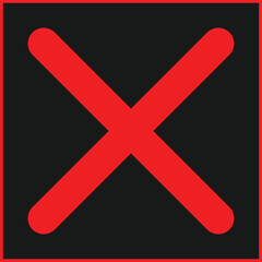 Obraz premium close icon vector art