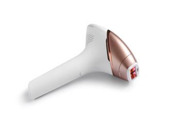 Modern photoepilator isolated on white background