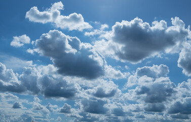Beautiful blue sky with clouds background.Sky clouds.Sky with clouds weather nature cloud blue