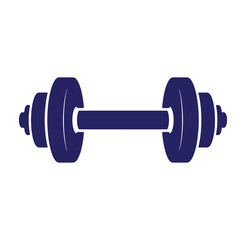 dumbbell icon with weights on both ends for fitness and exercise routines