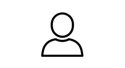 Simple Icon Representing a Person or User Profile.