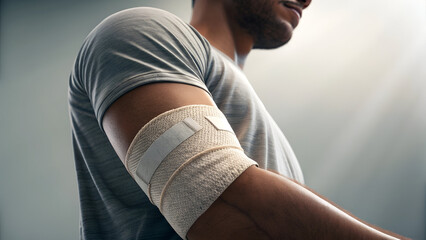 injured hand hand bandage