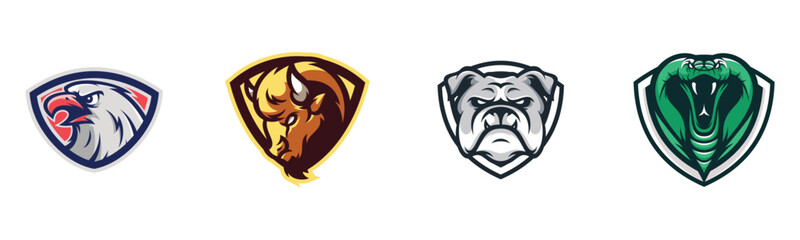 Owl head esport logo a wise bird mascot in yellow and black for a gaming team or business branding