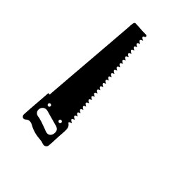 Hand saw symbol illustration, essential woodworking tool Vector