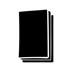 Stack of papers, documents, or books simple vector icon Vector