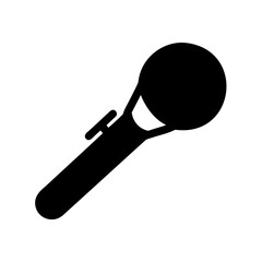 Microphone icon for audio recording and broadcast Vector
