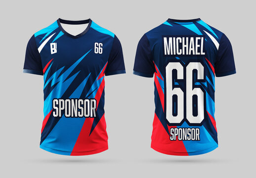 Modern Esports Jersey Template Design