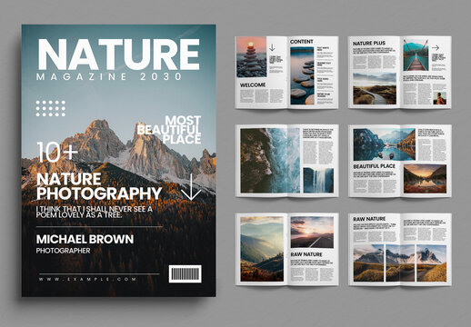 Nature Photography Portfolio Photo Book Template