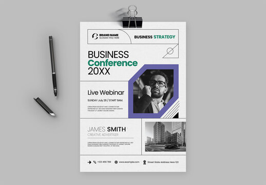 Professional Business Conference Flyer Template