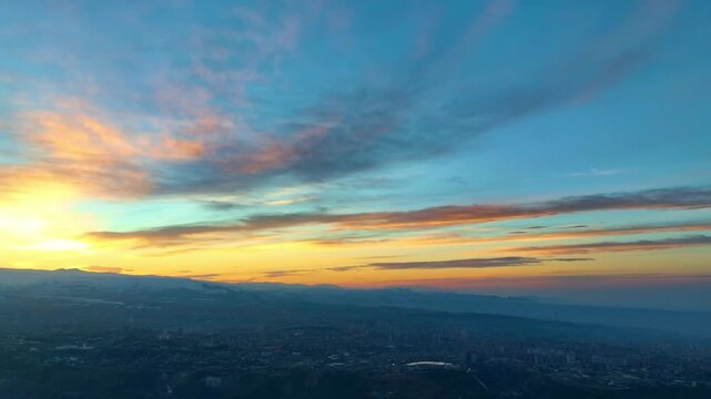 Mount Aragats and Ara ler at Sunrise, Armenia Landscape with Golden Morning Light