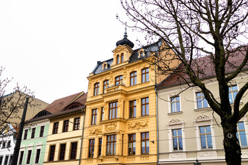 Obraz premium historic cottbus germany in winter