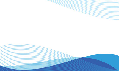 line wave blue background for presentation