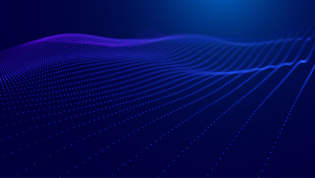 Abstract Wave Patterns in Technology Data - A Flowing Blue Line Integrating Particle Visualization and 3D Interaction