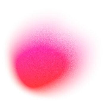 Textured gradient spot from hot pink to red with a noise effect.
