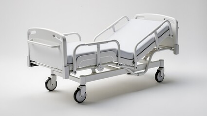 This adjustable hospital bed is designed to provide maximum comfort,