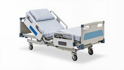 This adjustable hospital bed is designed to provide maximum comfort,