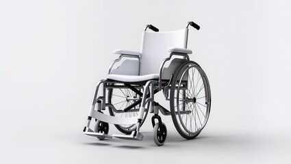 wheelchair isolated on white