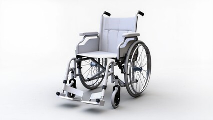 wheelchair isolated on white
