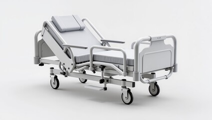 This adjustable hospital bed is designed to provide maximum comfort,
