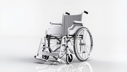 wheelchair isolated on white