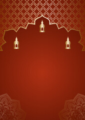 Indian themed background design ideal for Ramadan or wedding
