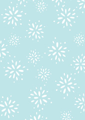 Pastel coloured floral design pattern background 