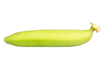 banana green slice cut unripe isolated on white background © chercvc999