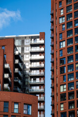 New housing development, London, Tower Hamlets, E14, England, UK
