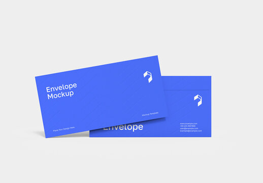 Modern Envelope Mockup Set Template