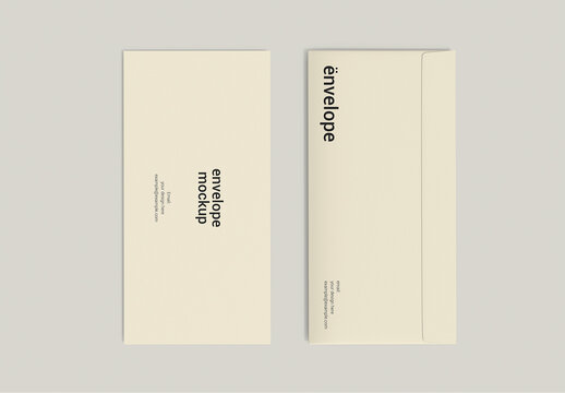 Corporate DL Envelope Mockup Set Template