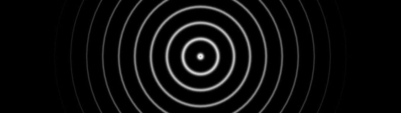 Radio waves concept. network tower produced radio wave concept. 4k video motion graphic