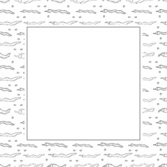 Hand drawn chili pepper square frame, hot chili frame vintage background