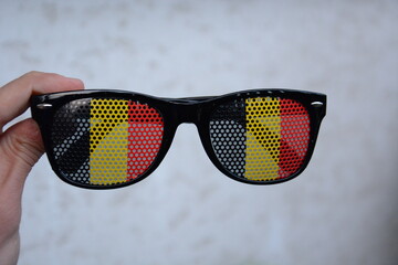Belgia kibicowanie na stadionie okulary do kibicowania na meczu druzyna narodowa
