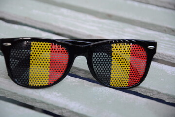 Belgia kibicowanie na stadionie okulary do kibicowania na meczu druzyna narodowa