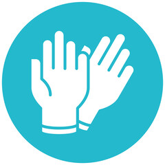 Obraz premium Medical Gloves Icon