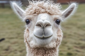 Fototapeta premium Animal appears in front of camera in a funny moment captured in 8K resolution with minimalism